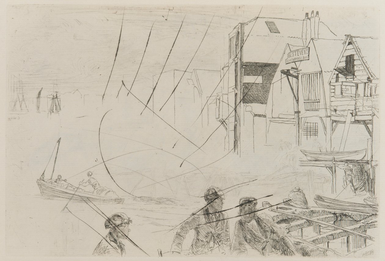 Życie na łodzi Stevensa, 1859. autorstwa James Abbott McNeill Whistler