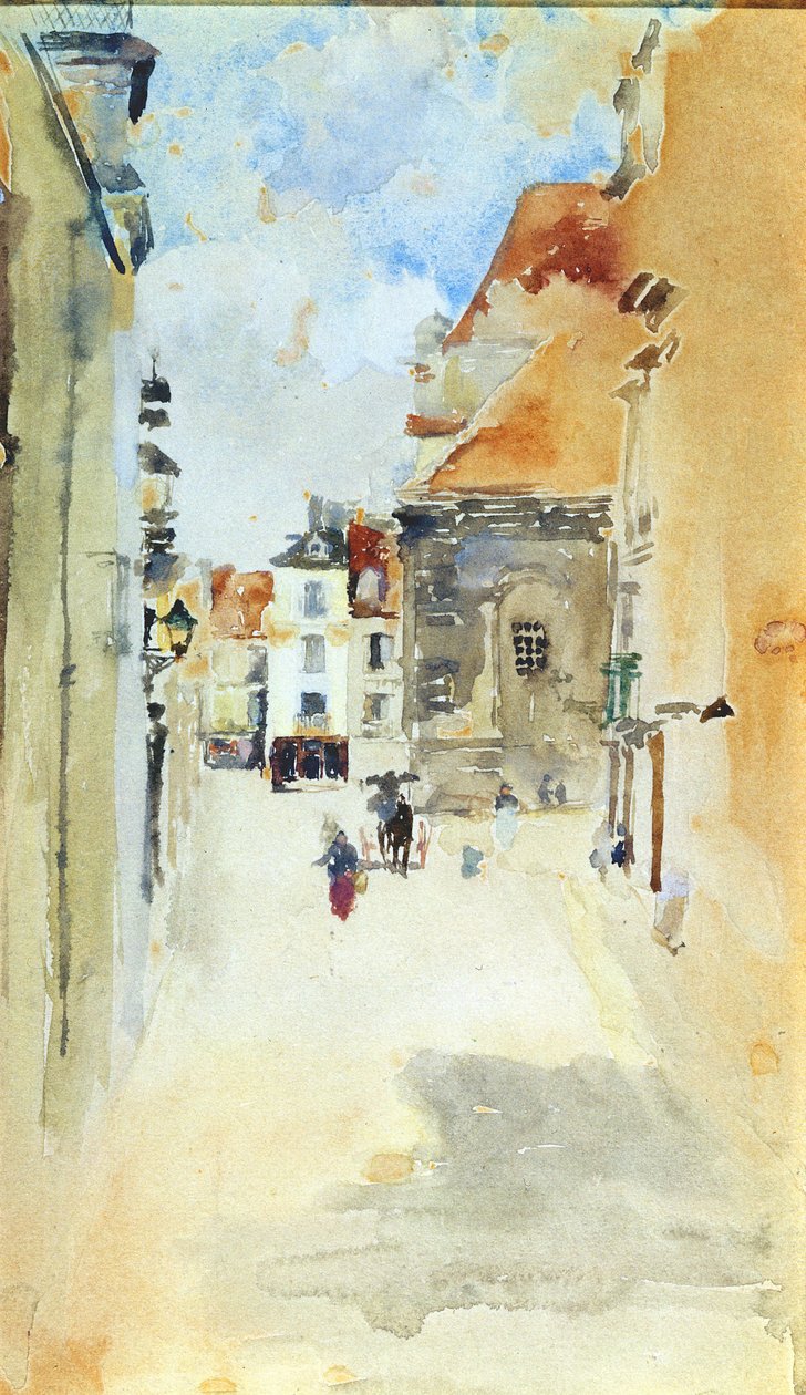 Scena uliczna, ok. 1888 (wc na papierze) autorstwa James Abbott McNeill Whistler