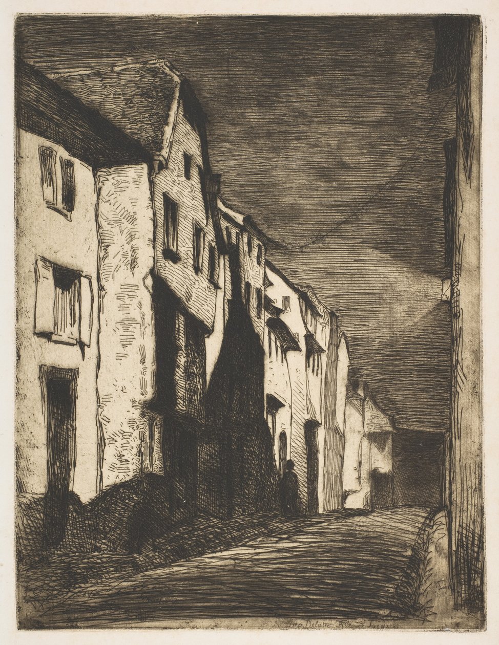 Ulica w Saverne, 1858. autorstwa James Abbott McNeill Whistler