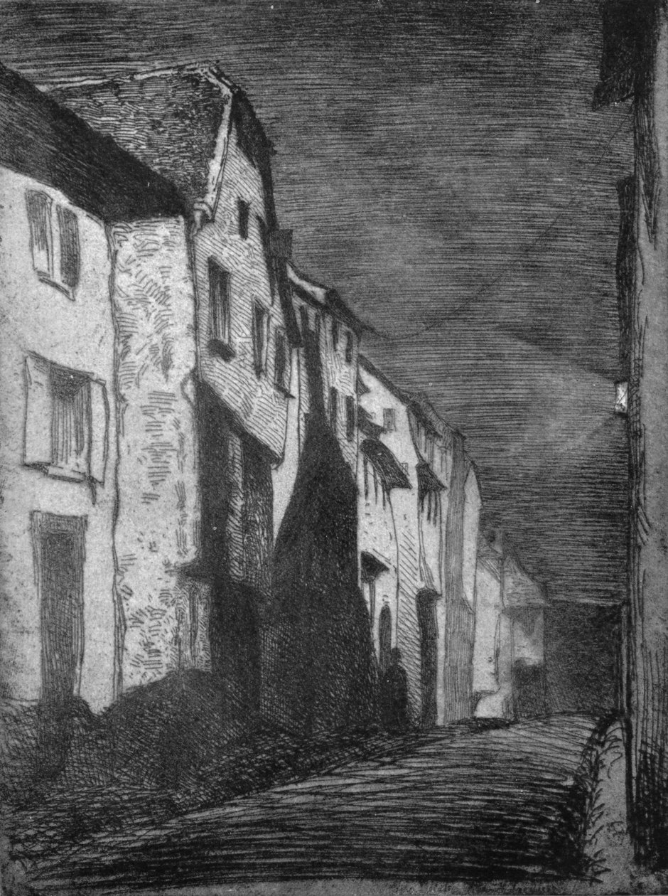 Ulica w Saverne, 1858, 1903 autorstwa James Abbott McNeill Whistler