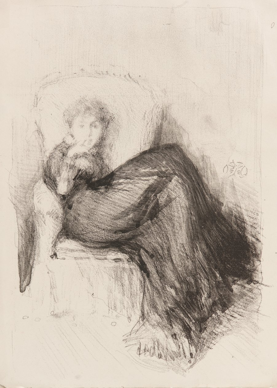 Studium - Maude siedząca, 1878. autorstwa James Abbott McNeill Whistler