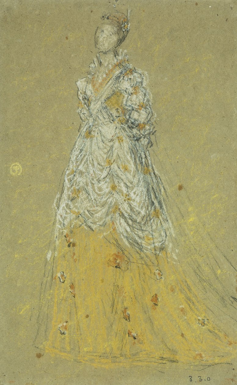 Studium „Symfonia w kolorze ciała i różu” autorstwa James Abbott McNeill Whistler