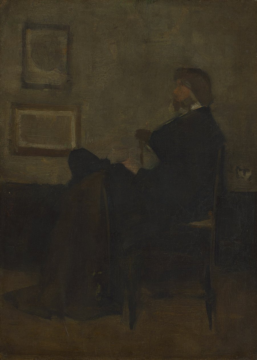 Study for Arrangement in Grey and Black, nr 2: Portret Thomasa Carlyle