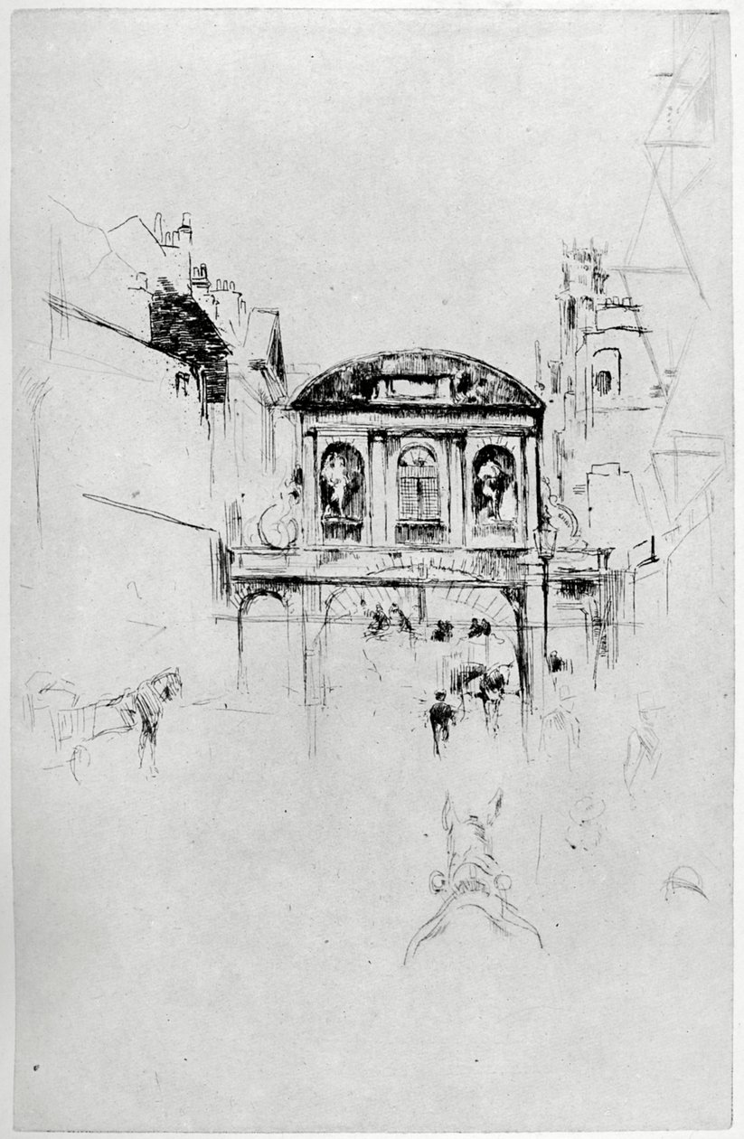 Temple Bar, XIX wiek 1904. autorstwa James Abbott McNeill Whistler