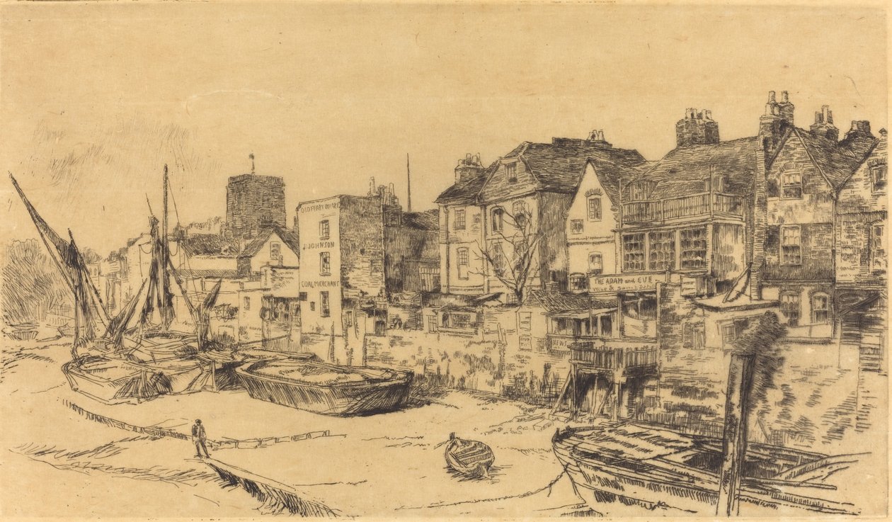 „Adam i Ewa”, Old Chelsea, 1878. autorstwa James Abbott McNeill Whistler