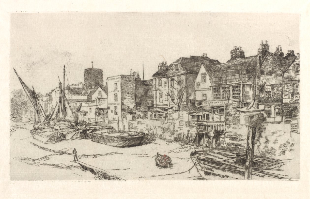 „Adam i Ewa”, Old Chelsea, 1879. autorstwa James Abbott McNeill Whistler