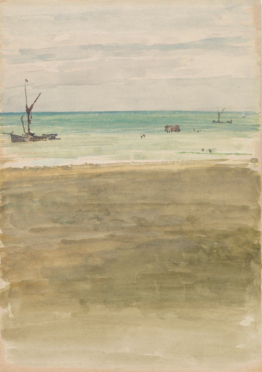 Kąpiący się, 1882-1883. autorstwa James Abbott McNeill Whistler