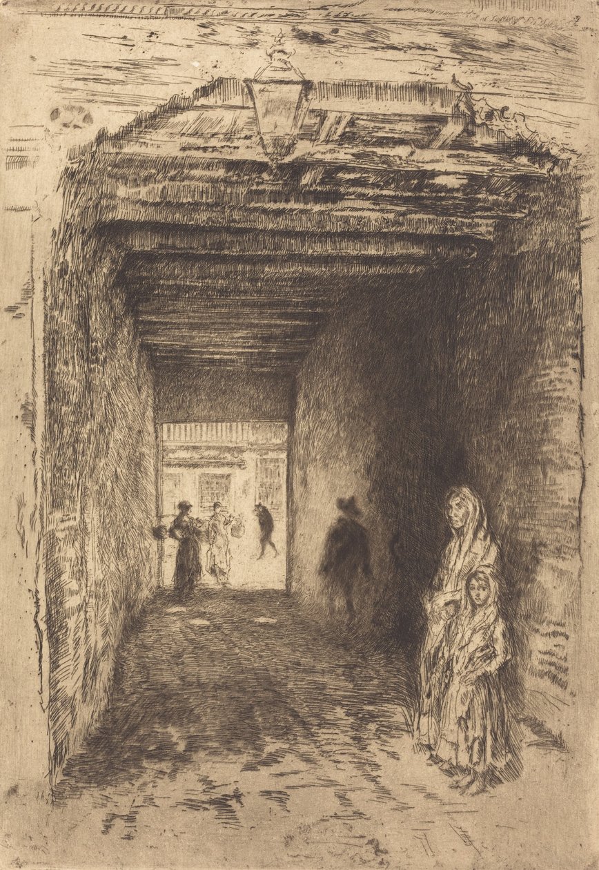 Żebracy, 18791880. autorstwa James Abbott McNeill Whistler