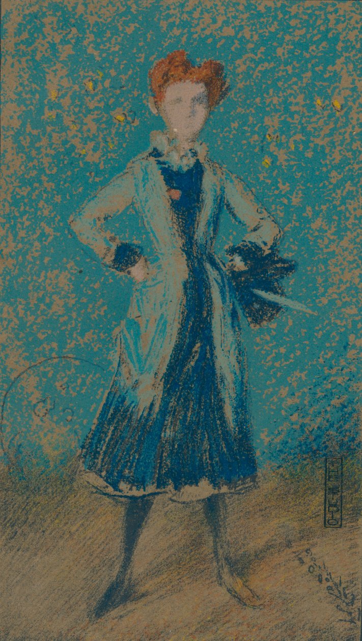 Niebieska dziewczyna, c1874 autorstwa James Abbott McNeill Whistler