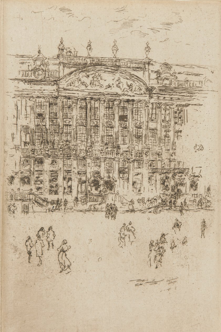 Adoracja Kościoła-Brukseli, 1887 r. autorstwa James Abbott McNeill Whistler