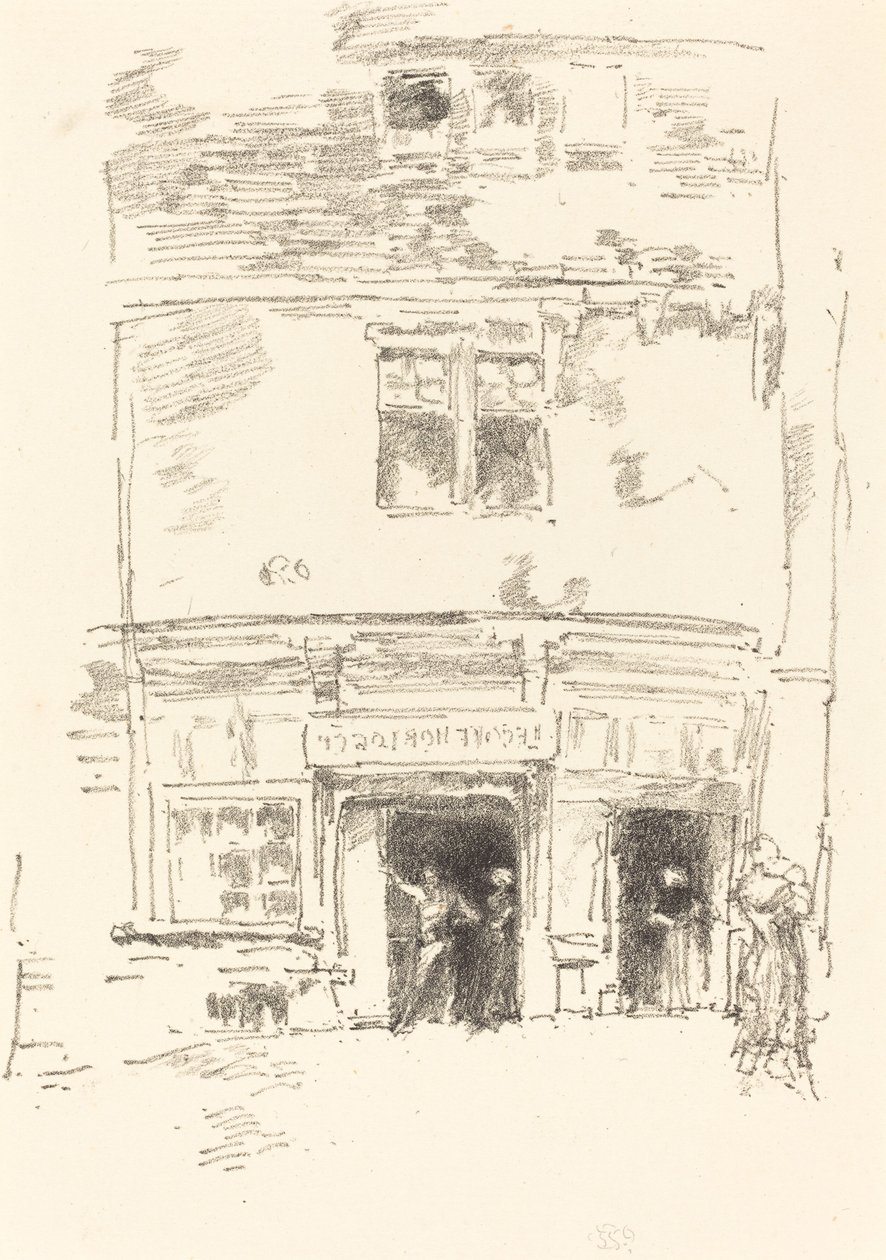 Zegarmistrzowie, Paimpol, 1893. autorstwa James Abbott McNeill Whistler