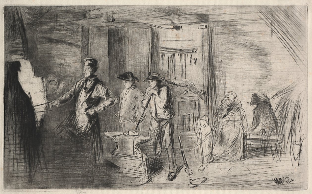 Kuźnia, 1862. autorstwa James Abbott McNeill Whistler