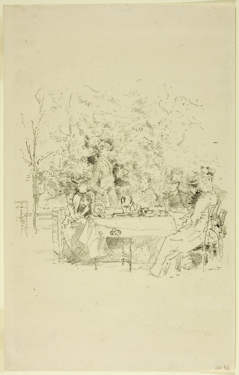 Ogród, 1891 autorstwa James Abbott McNeill Whistler