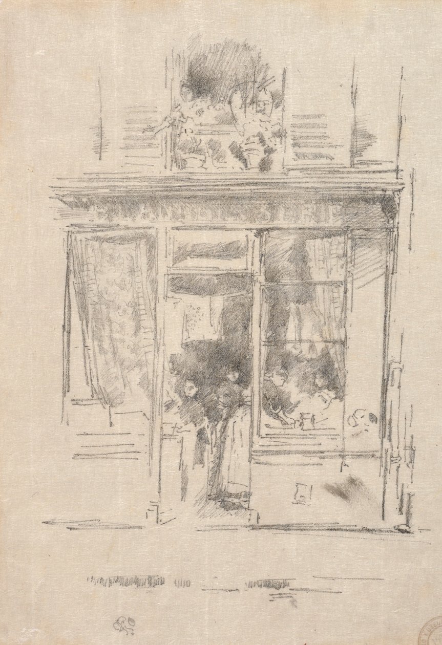 Praczka - La Praczka z Place Dauphine, 1894. autorstwa James Abbott McNeill Whistler