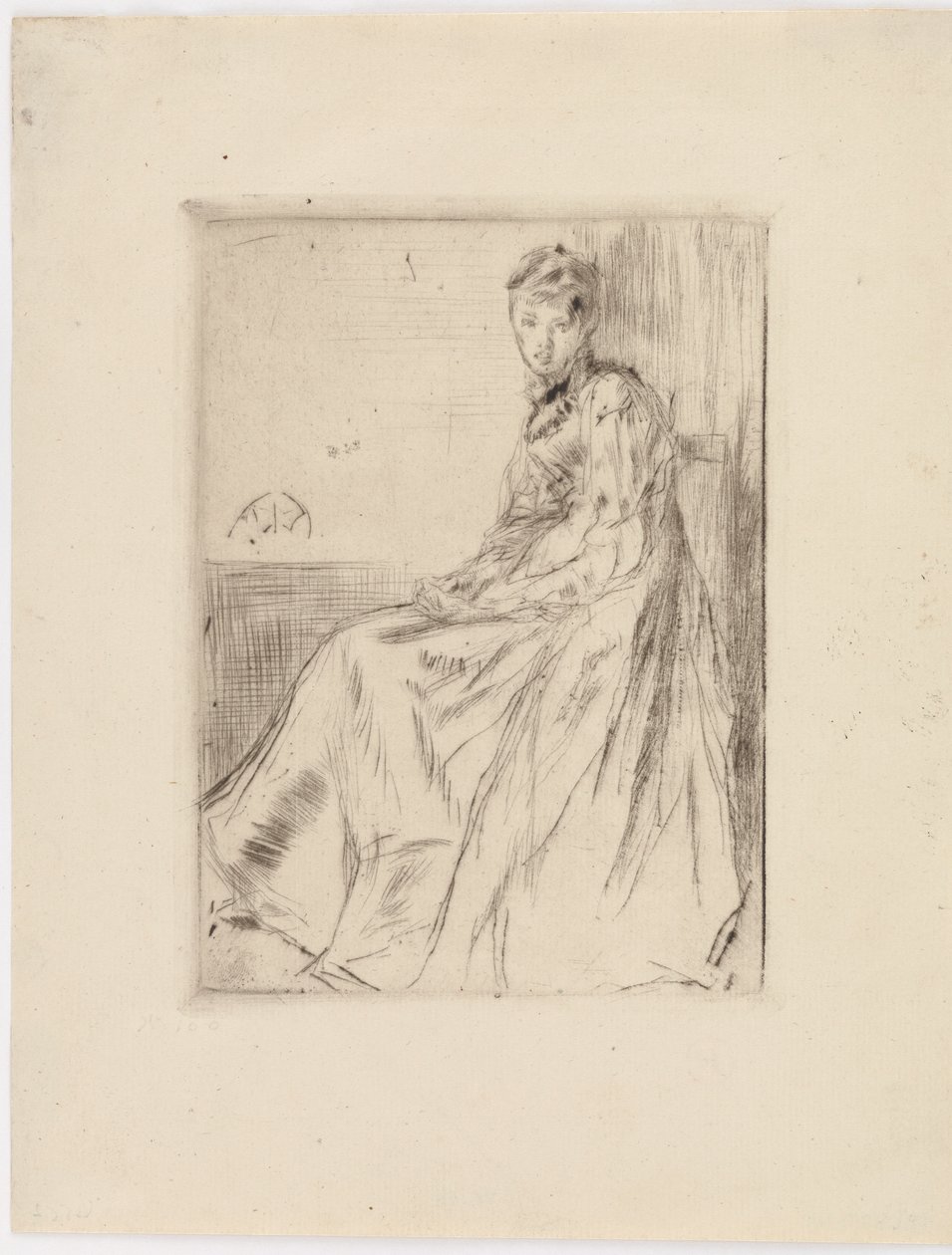 List Maud, siedzący, 1873. autorstwa James Abbott McNeill Whistler