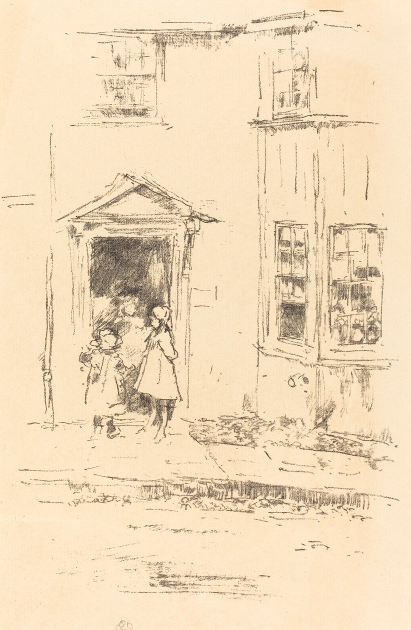 Małe drzwi, Lyme Regis, 1895. autorstwa James Abbott McNeill Whistler