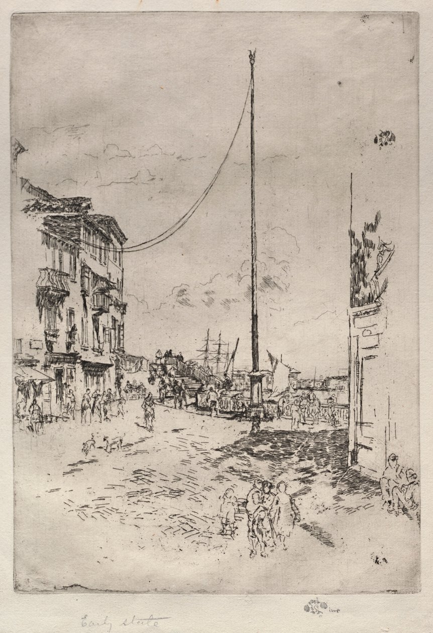 Mały maszt, 1880. autorstwa James Abbott McNeill Whistler