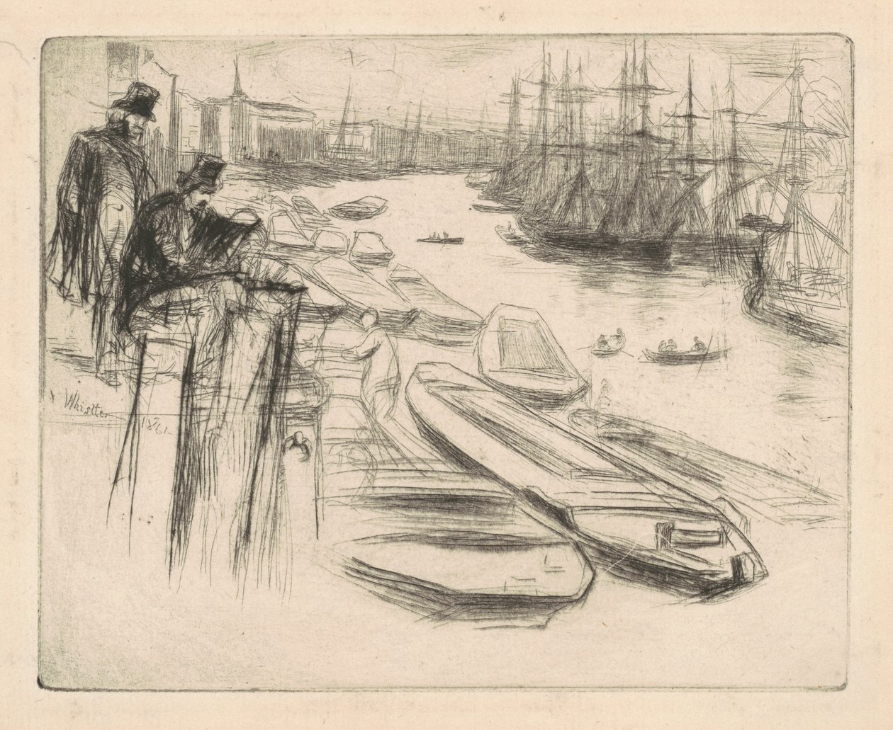 Mały Basen, 1861. autorstwa James Abbott McNeill Whistler