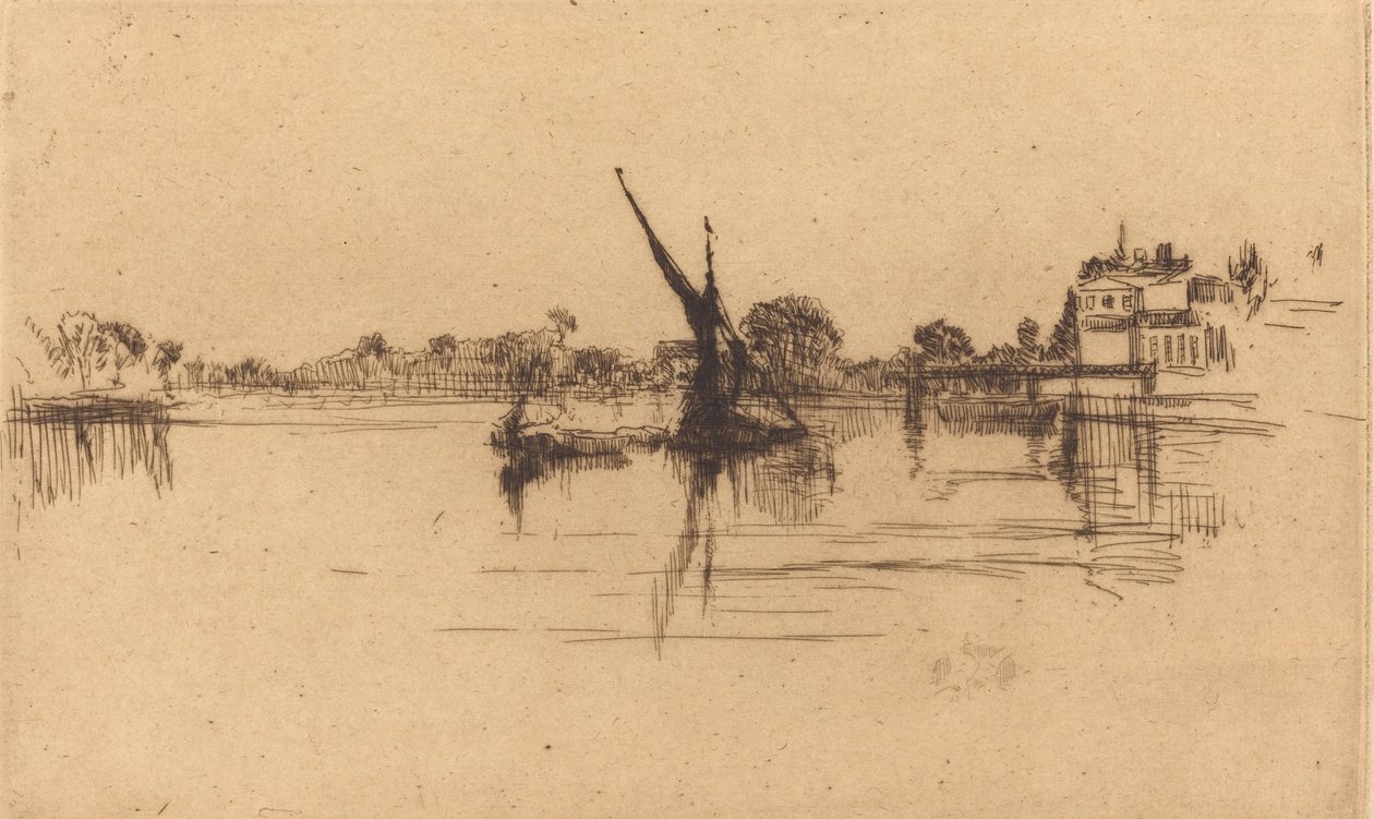 Mały Putney, nr II, 1879. autorstwa James Abbott McNeill Whistler