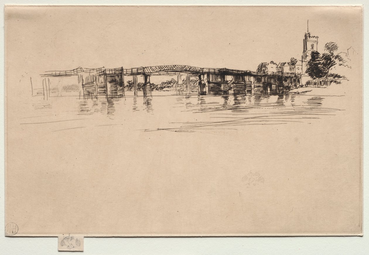Mały Putney, nr 1. autorstwa James Abbott McNeill Whistler