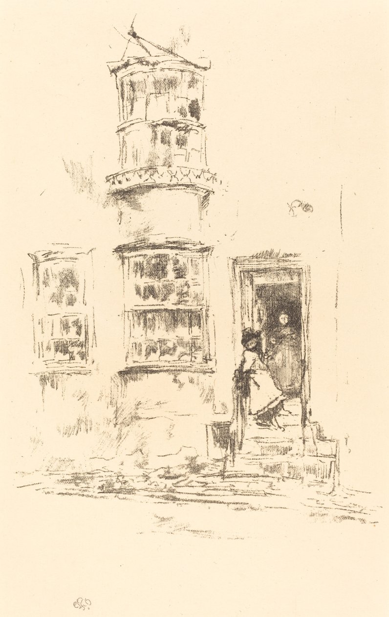 Małe Schodki, Lyme Regis, 18951896. autorstwa James Abbott McNeill Whistler