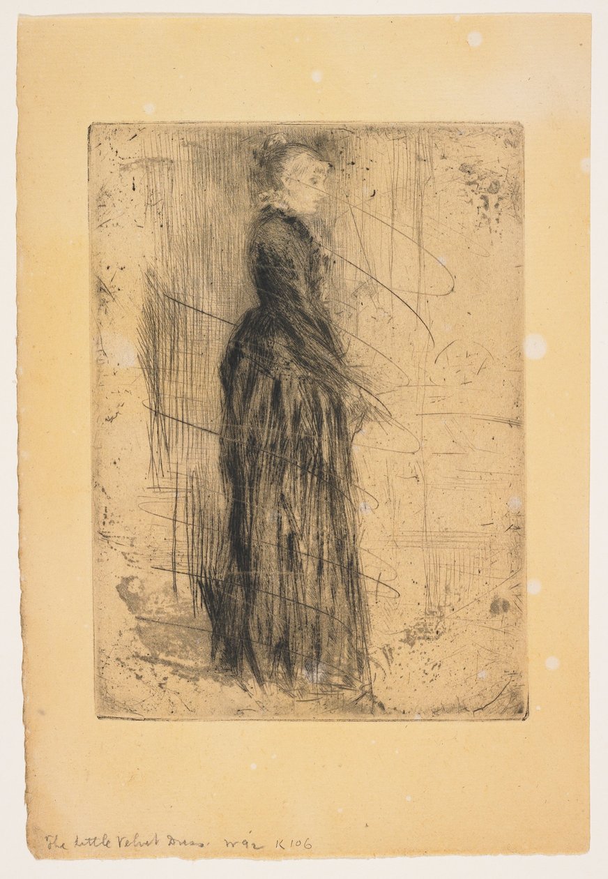 Das kleine Samtkleid autorstwa James Abbott McNeill Whistler