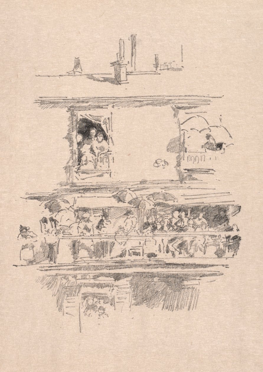 Długi balkon, 1894. autorstwa James Abbott McNeill Whistler