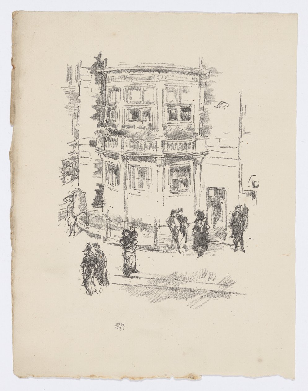 Okno kierownika, Gaiety Theatre autorstwa James Abbott McNeill Whistler