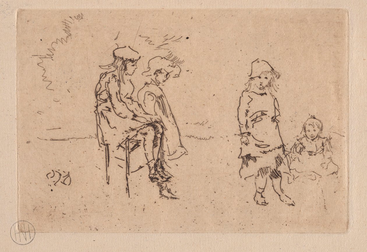 Dzieci Menpów. autorstwa James Abbott McNeill Whistler