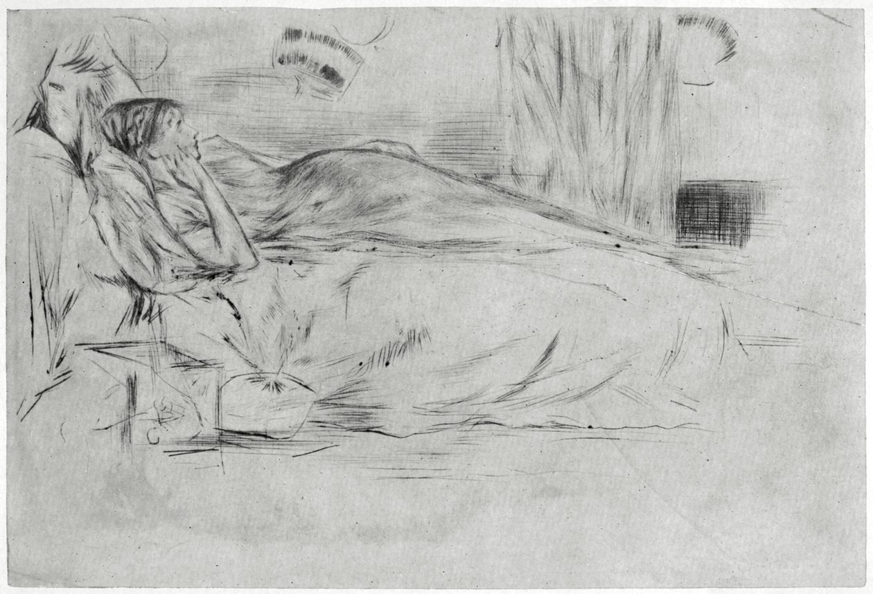 Model, w pozycji leżącej, c1864 1904. autorstwa James Abbott McNeill Whistler