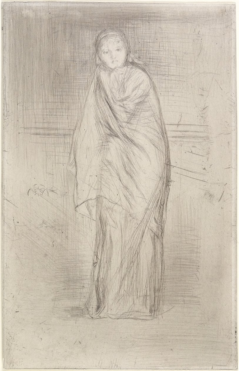 Model odpoczywający, 1870 autorstwa James Abbott McNeill Whistler
