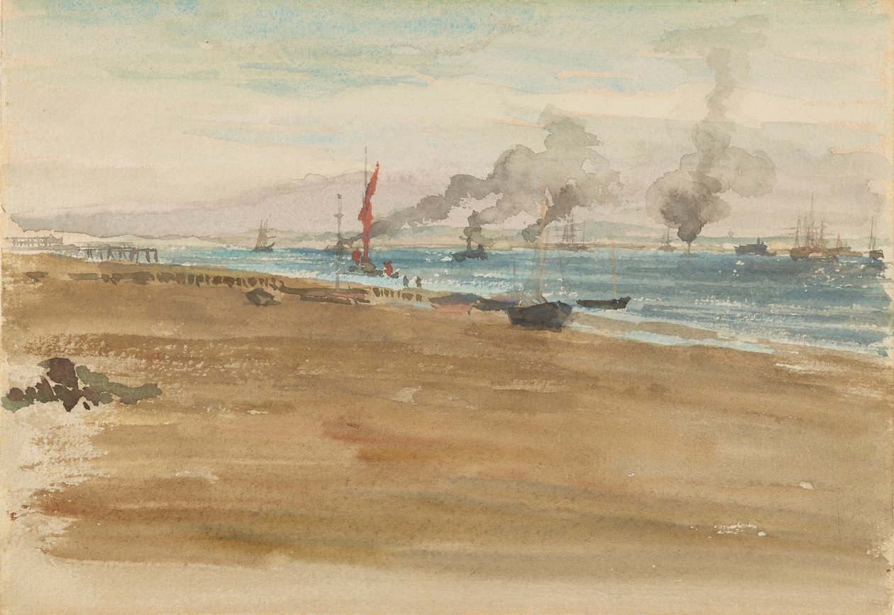 Ujście rzeki, 1881-1883. autorstwa James Abbott McNeill Whistler