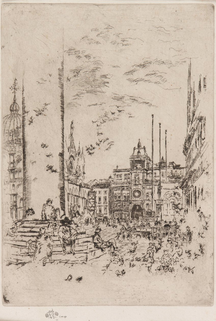 Piazzetta, 1879-1880. autorstwa James Abbott McNeill Whistler
