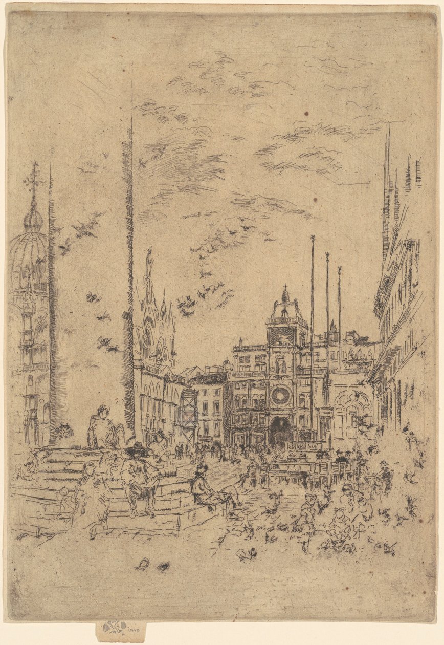 Piazzetta, 1879-1880. autorstwa James Abbott McNeill Whistler