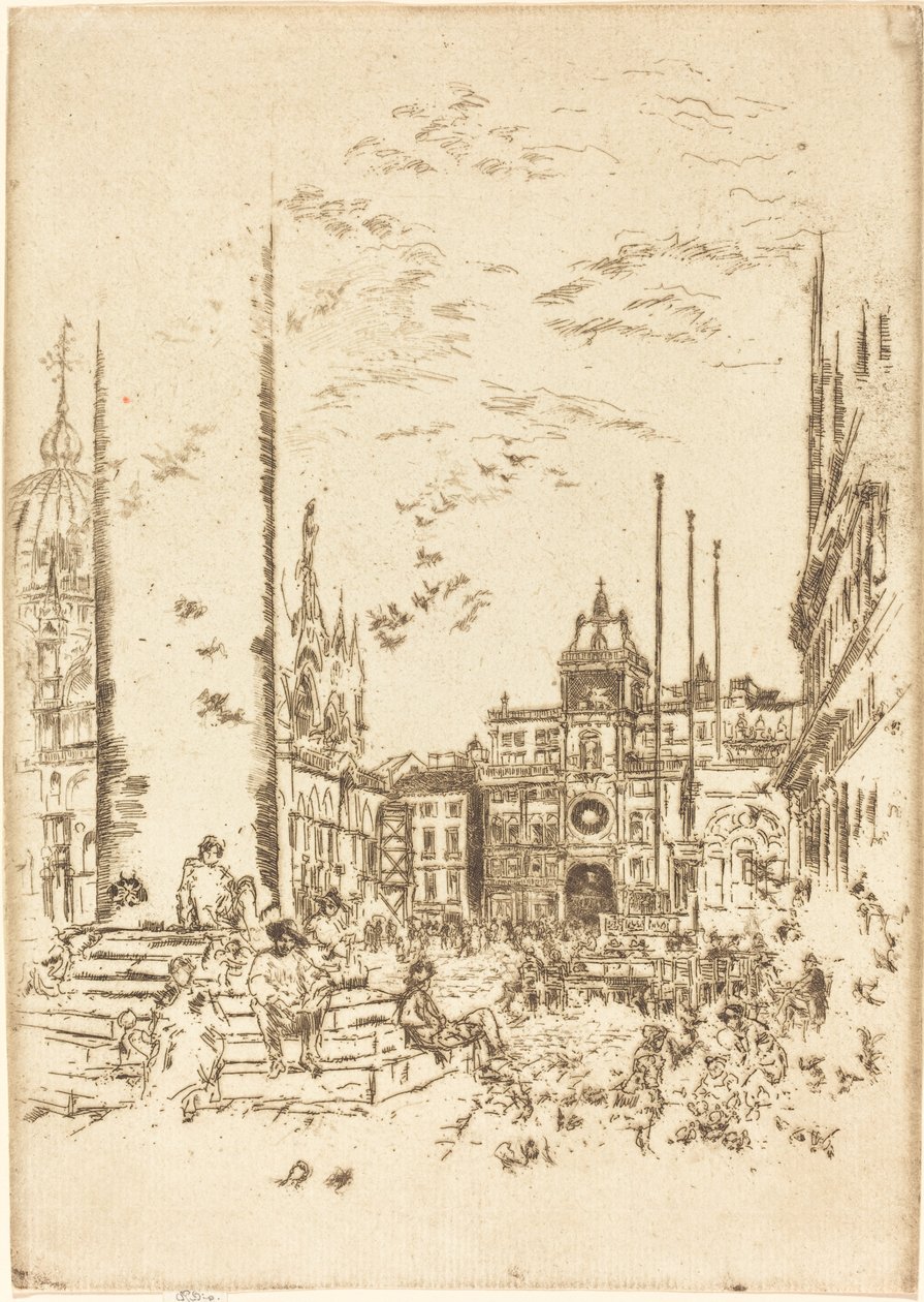 Piazzetta, 1880. autorstwa James Abbott McNeill Whistler