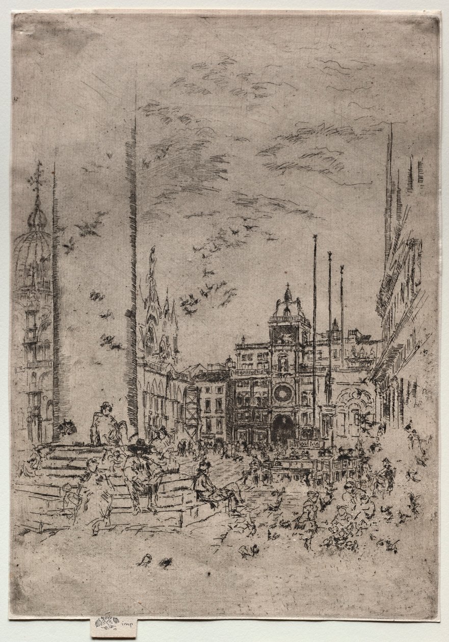 Piazzetta, 1880. autorstwa James Abbott McNeill Whistler