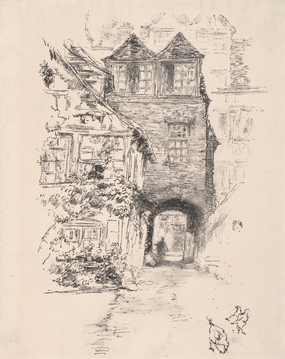 Dom Księży, Rouen, 1894. autorstwa James Abbott McNeill Whistler