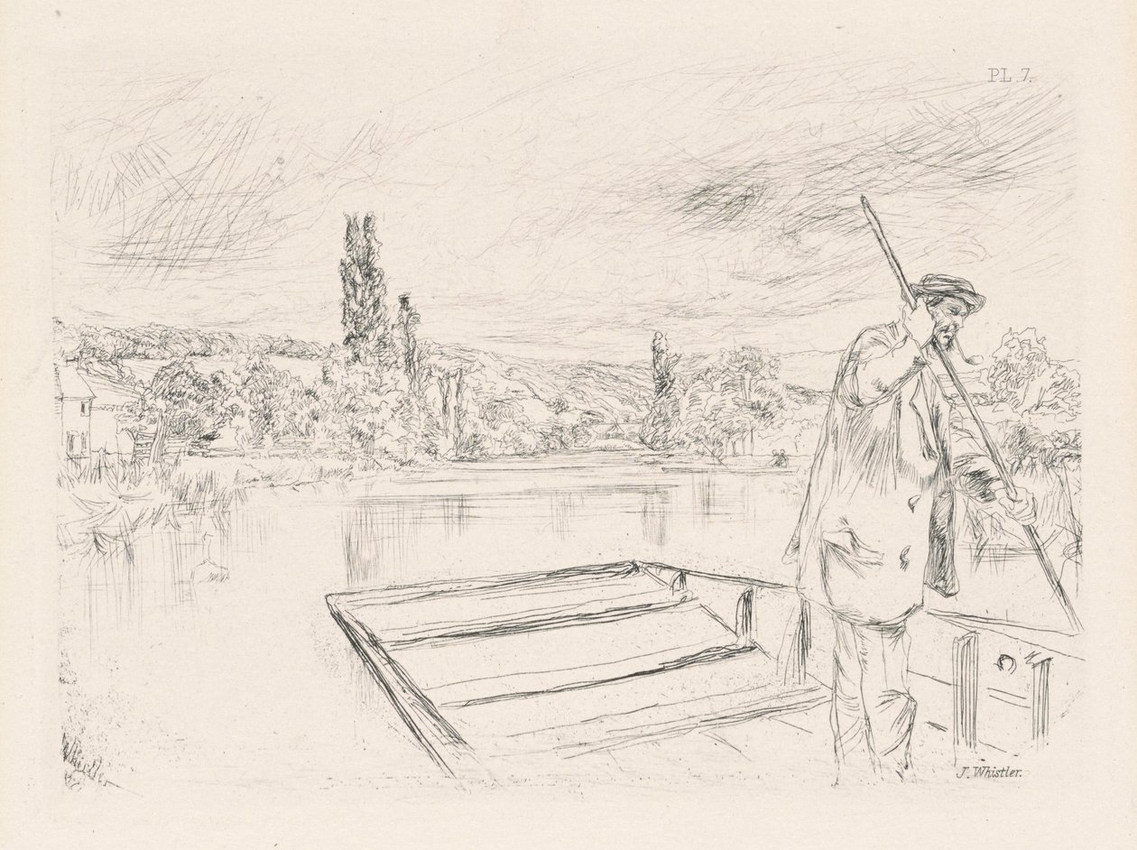 Punt, 1861 opublikowany 1862. autorstwa James Abbott McNeill Whistler