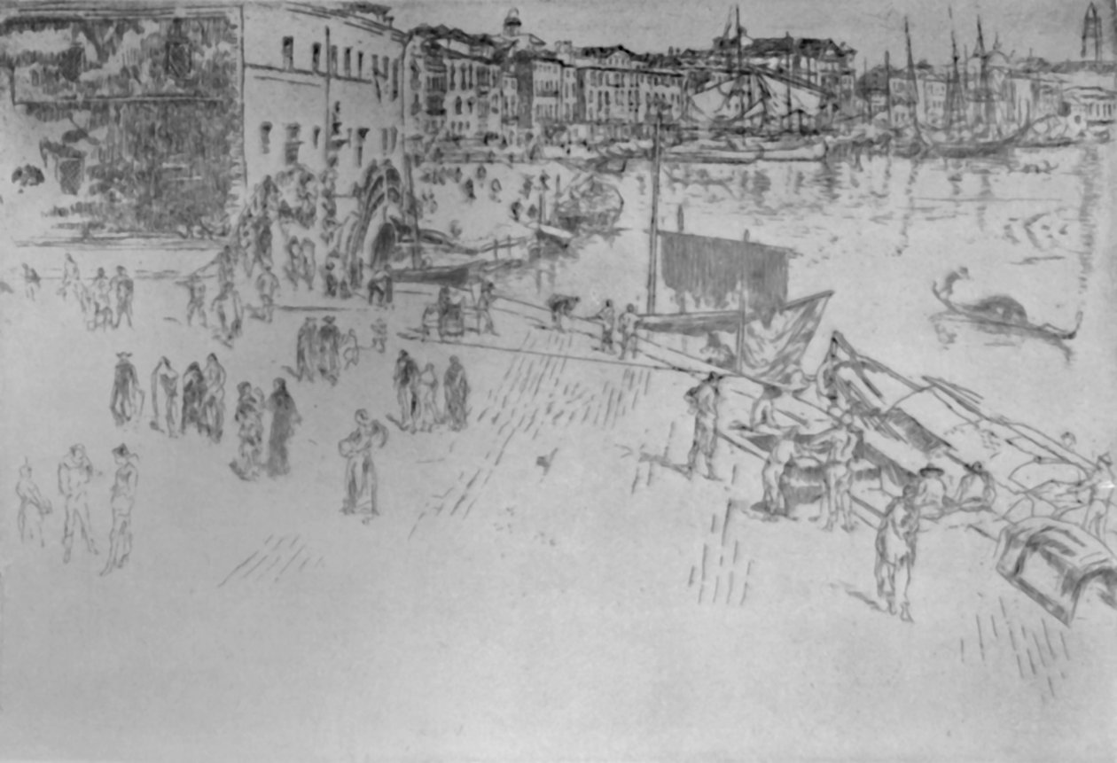 Riva nr 1, 1879-1880, 1925. autorstwa James Abbott McNeill Whistler