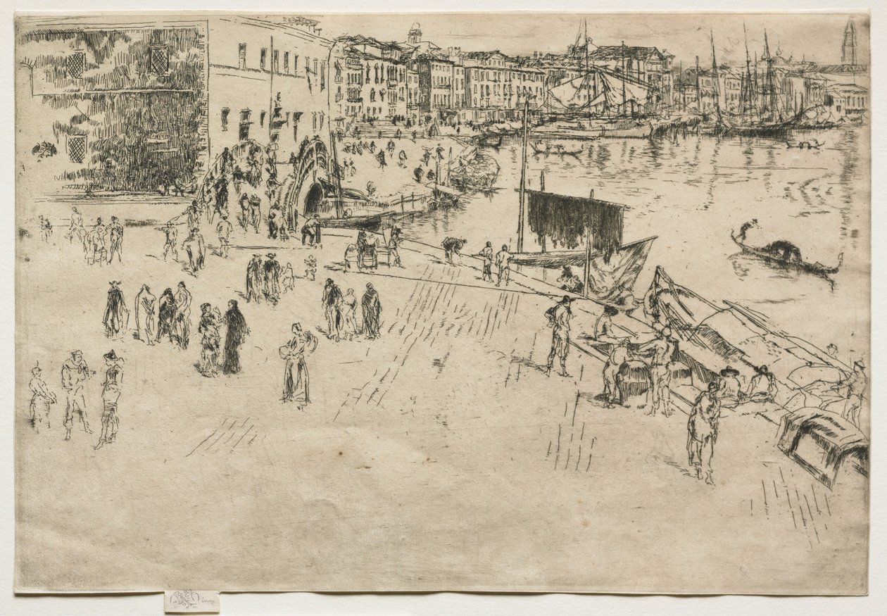 Riva, nr 1, 1880. autorstwa James Abbott McNeill Whistler