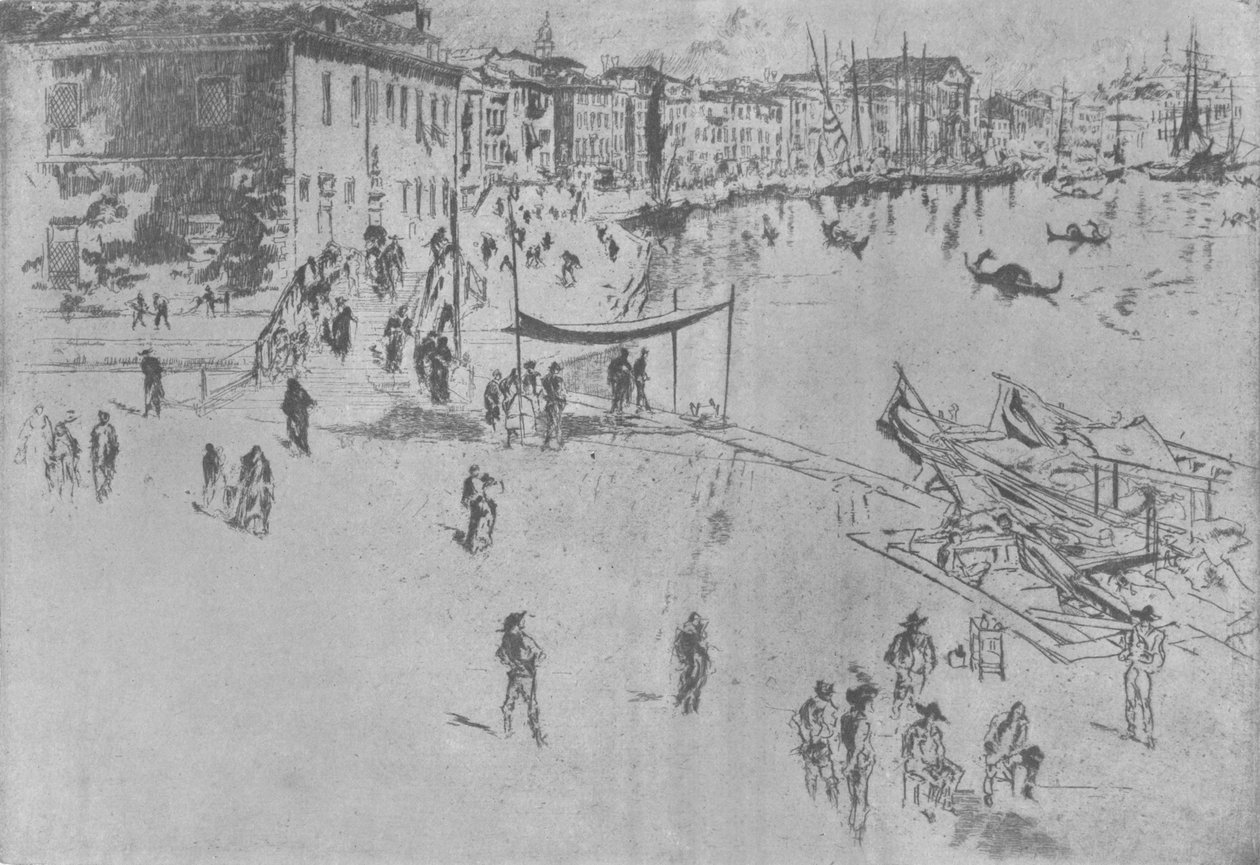 Riva, numer dwa, c1880, 1904 autorstwa James Abbott McNeill Whistler