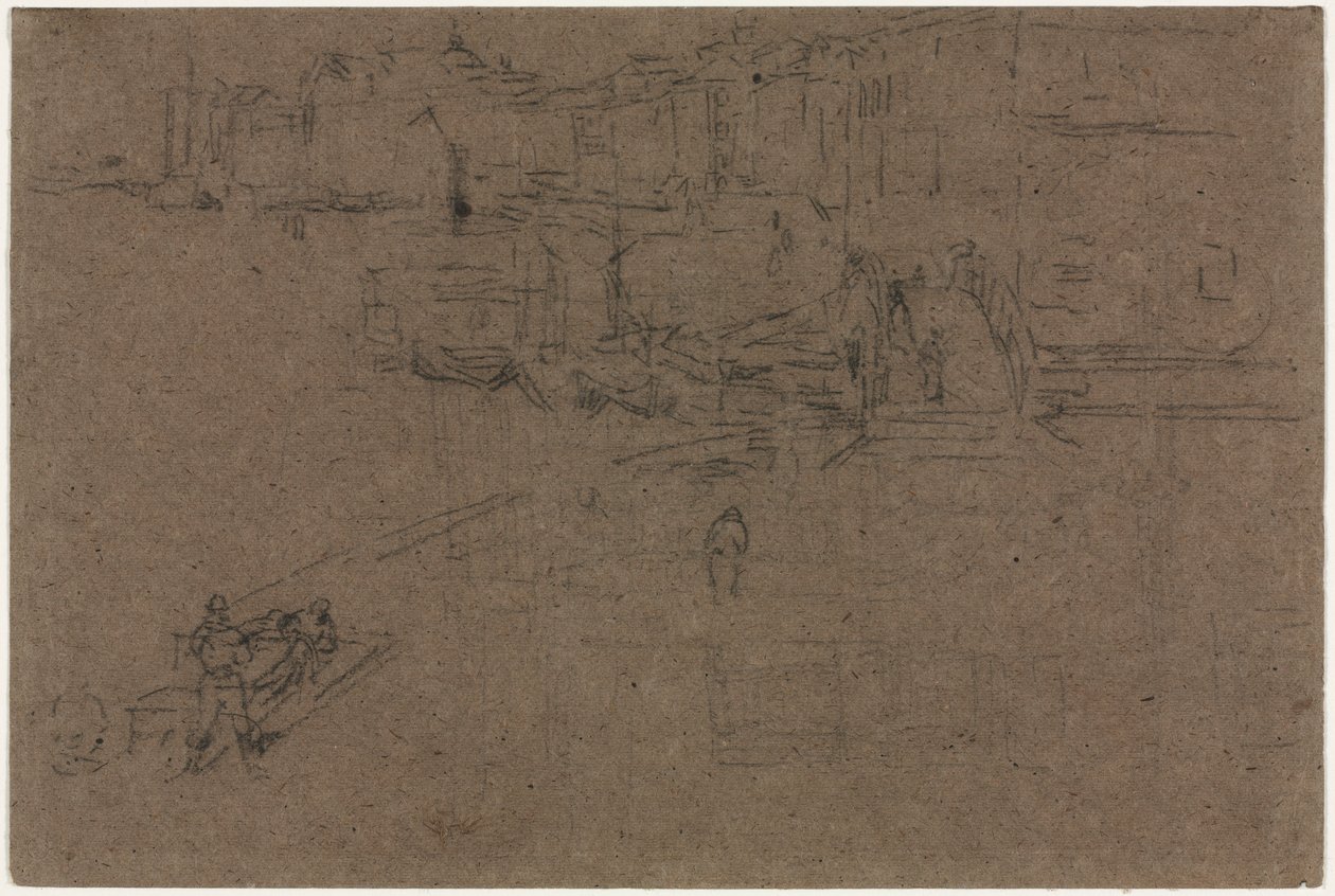 Riva, Wenecja. autorstwa James Abbott McNeill Whistler