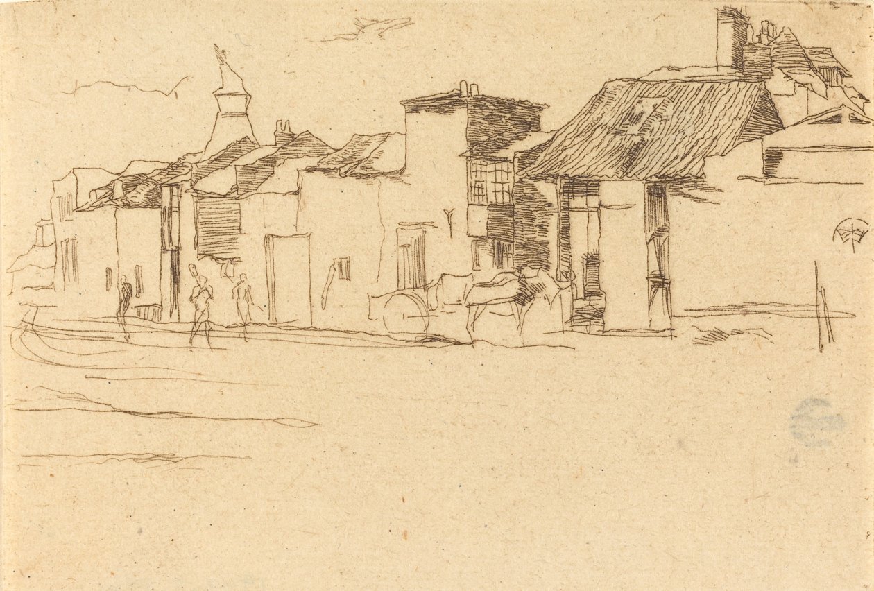 Łabędź, Chelsea, 1872. autorstwa James Abbott McNeill Whistler