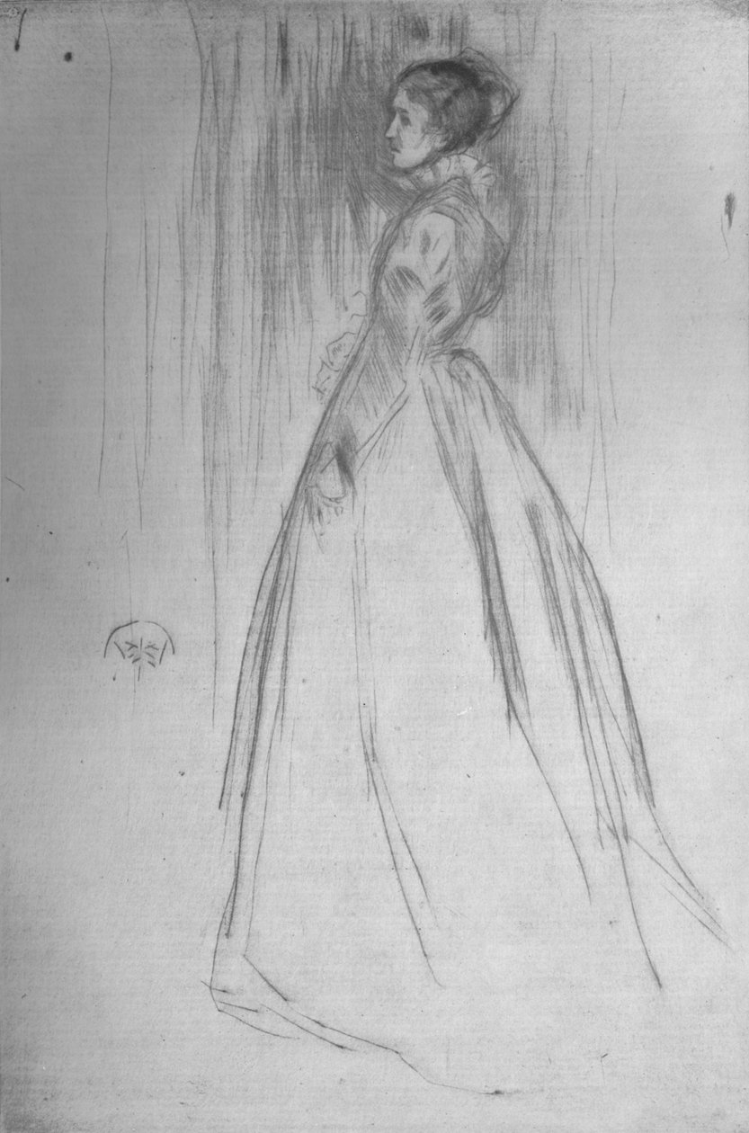 Aksamitna sukienka Pani Leyland, 1873, 1904 autorstwa James Abbott McNeill Whistler
