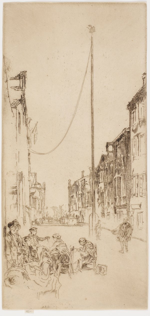 Maszt wenecki, 1879-1880. autorstwa James Abbott McNeill Whistler