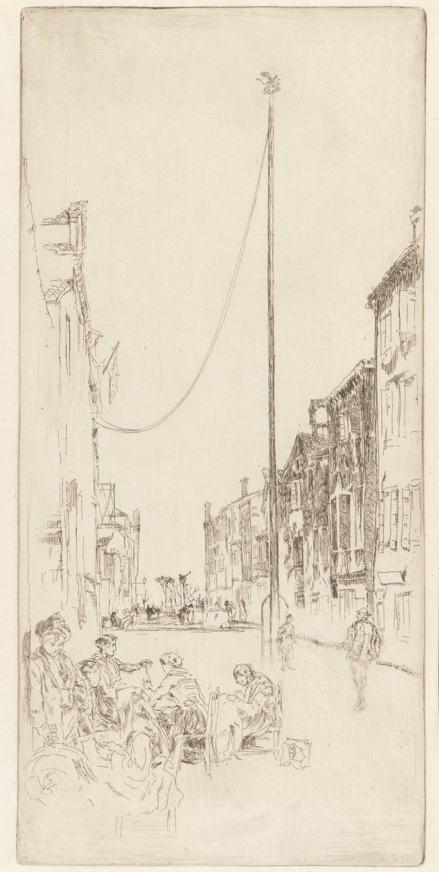 Maszt wenecki, 1879-1880. autorstwa James Abbott McNeill Whistler