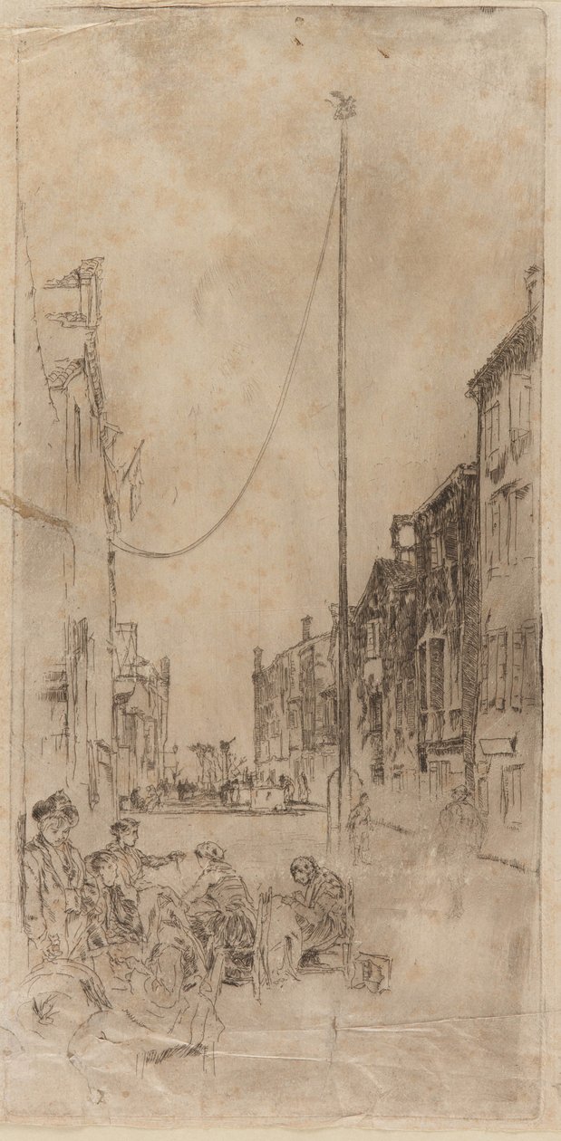 Maszt wenecki, 1879-1880. autorstwa James Abbott McNeill Whistler