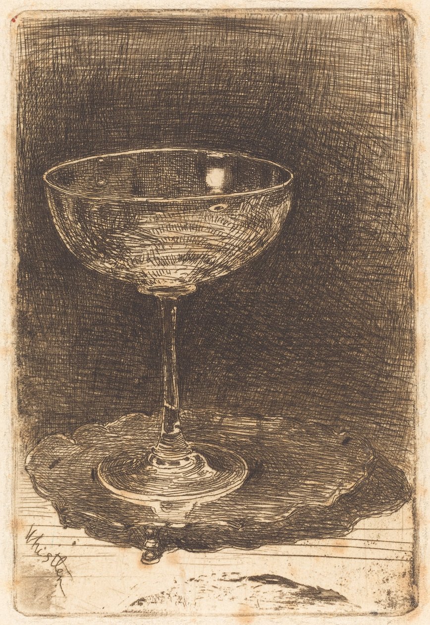 Kieliszek do wina, 1858. autorstwa James Abbott McNeill Whistler