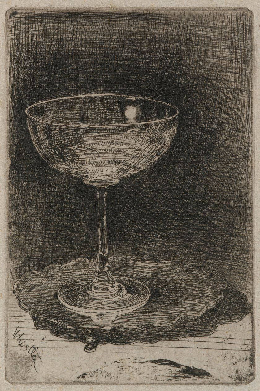 Kieliszek do wina, 1858. autorstwa James Abbott McNeill Whistler
