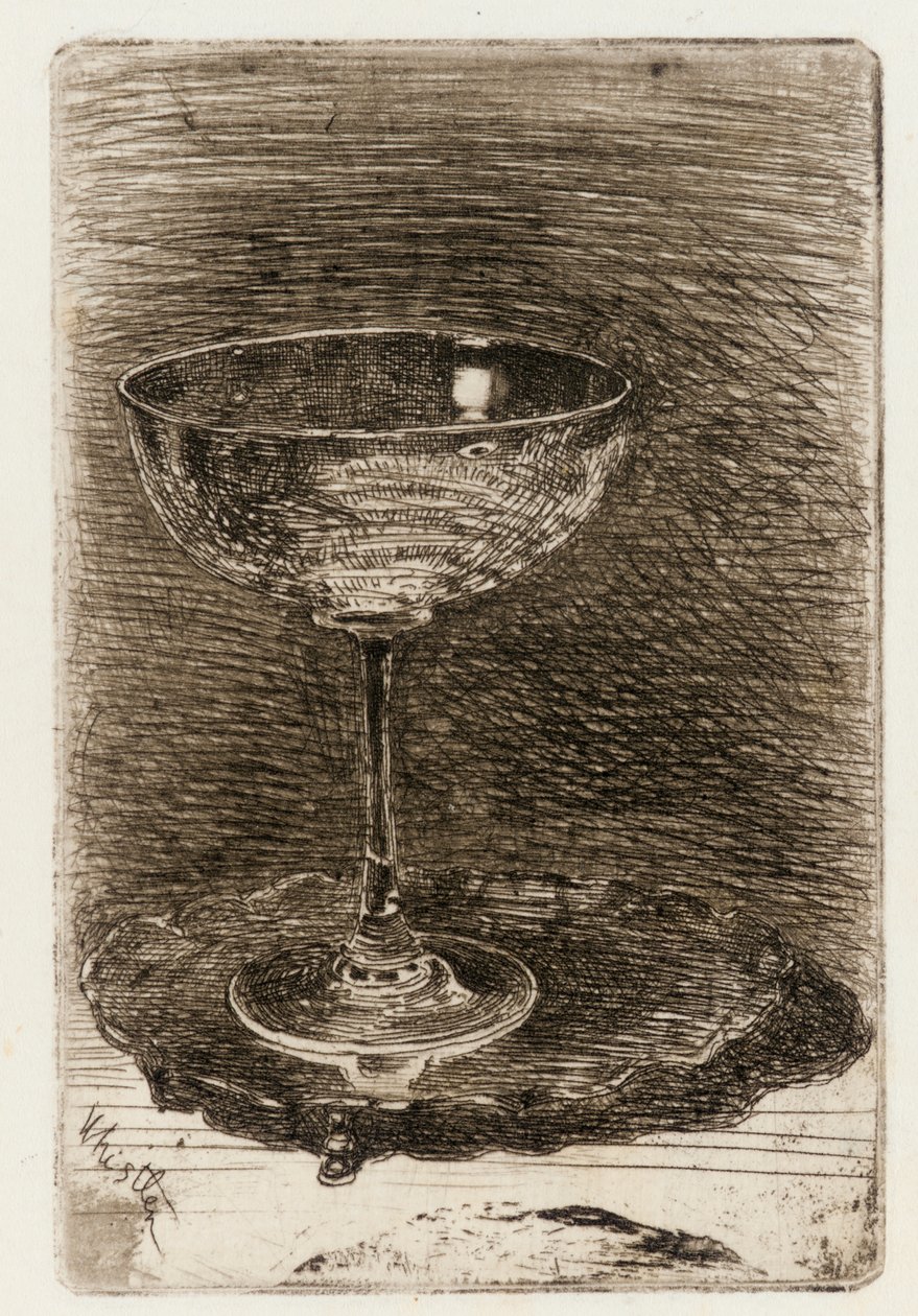Kieliszek do wina, 1858. autorstwa James Abbott McNeill Whistler